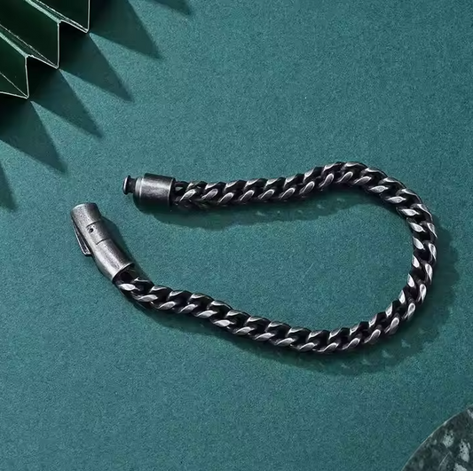 Shop Gifts for Father's Day Mens Stainless Steel Fashion Jewelry Accessories Popular Male Vintage Link Bracelet
